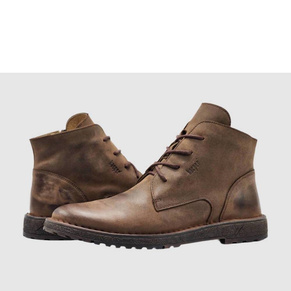 NEW KCR GROUP men's derby boots in brown